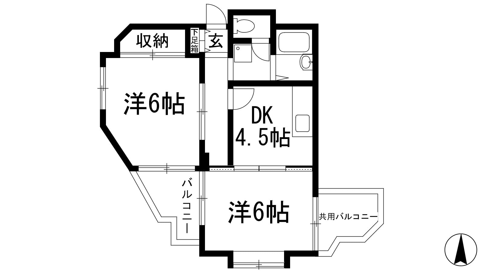 フローレンス西宮1の物件間取画像