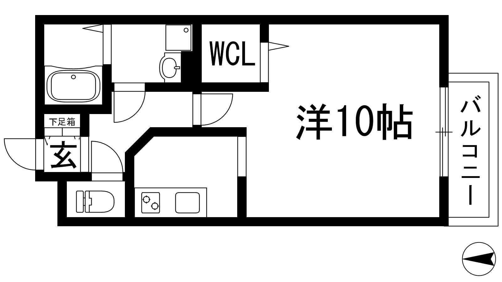 アクアリオ1の物件間取画像