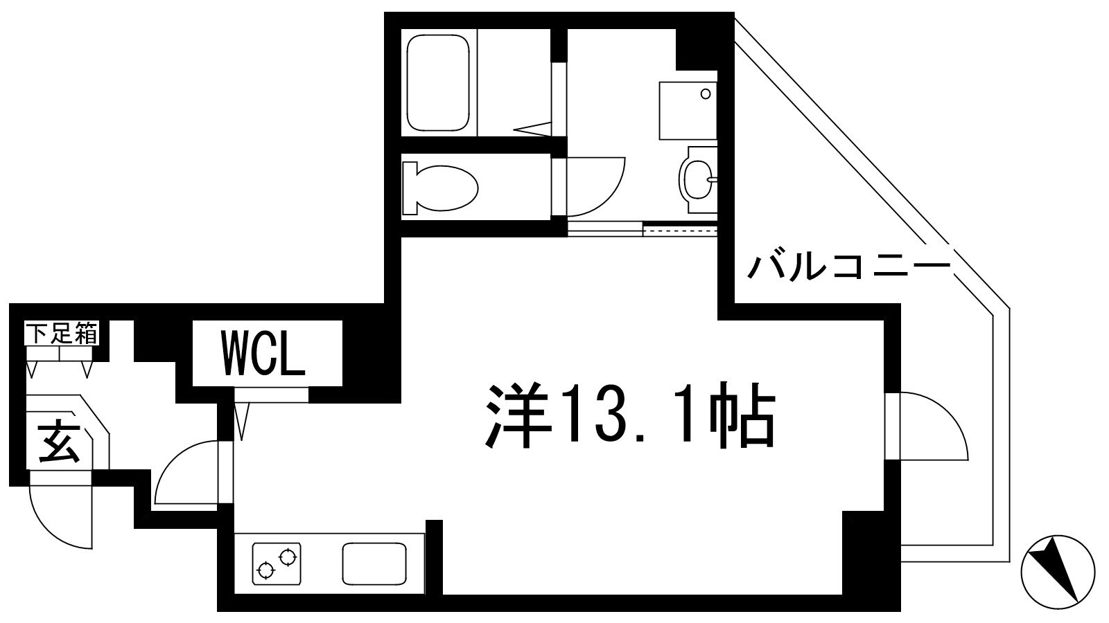 ラフィネ　カワニシイケダの物件間取画像