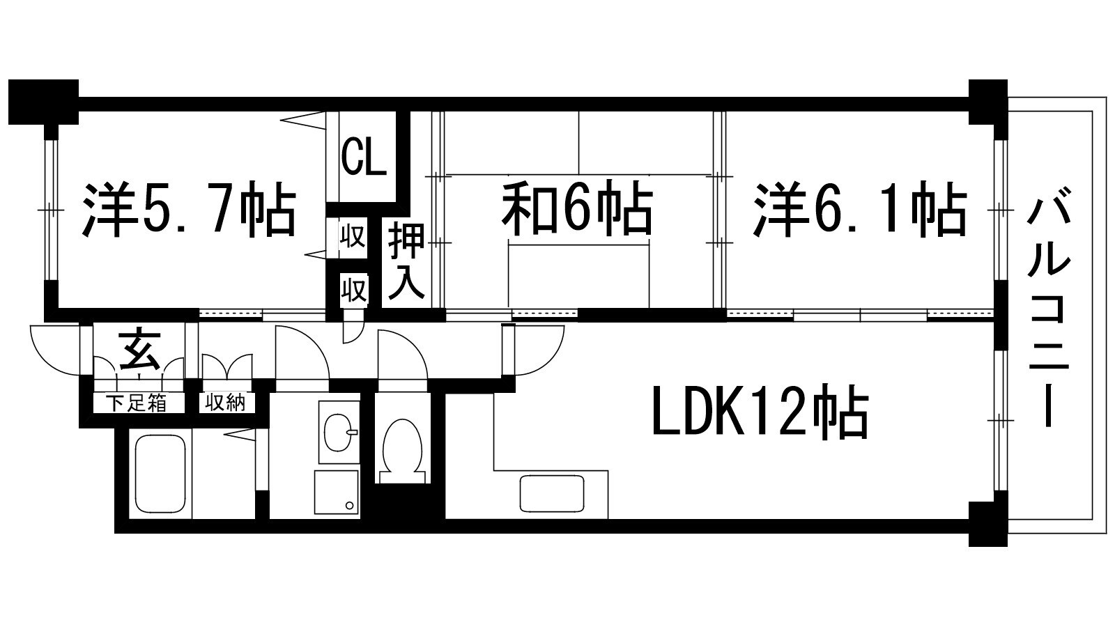 プレミールソシアの物件間取画像