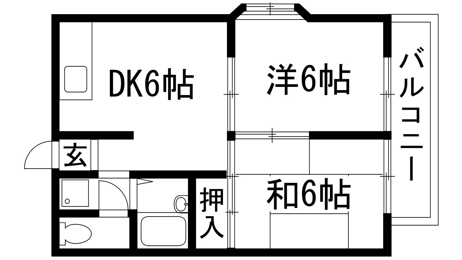 エステートピアスターハイツB棟の物件間取画像