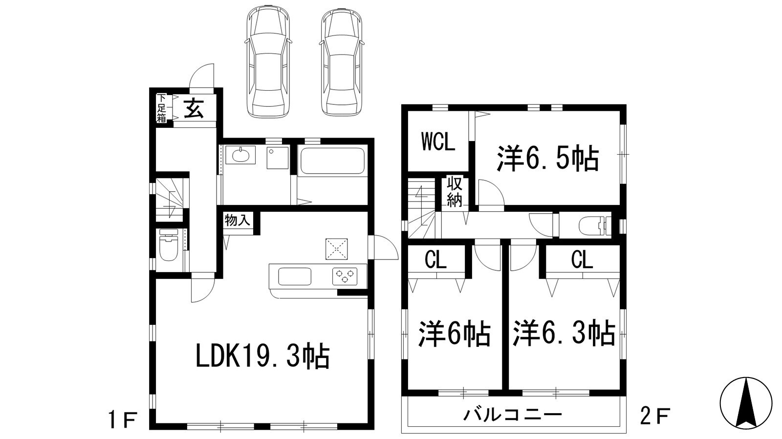 御殿山2丁目貸家の物件間取画像