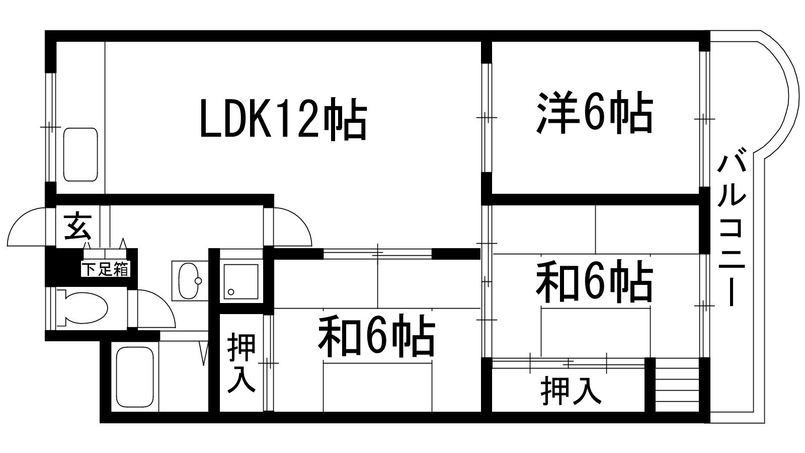 東朋第一マンションの物件間取画像