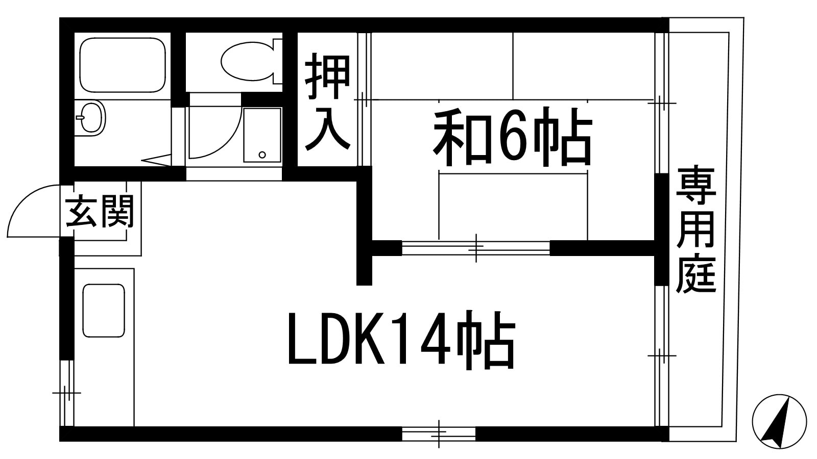 安井ハイツの物件間取画像