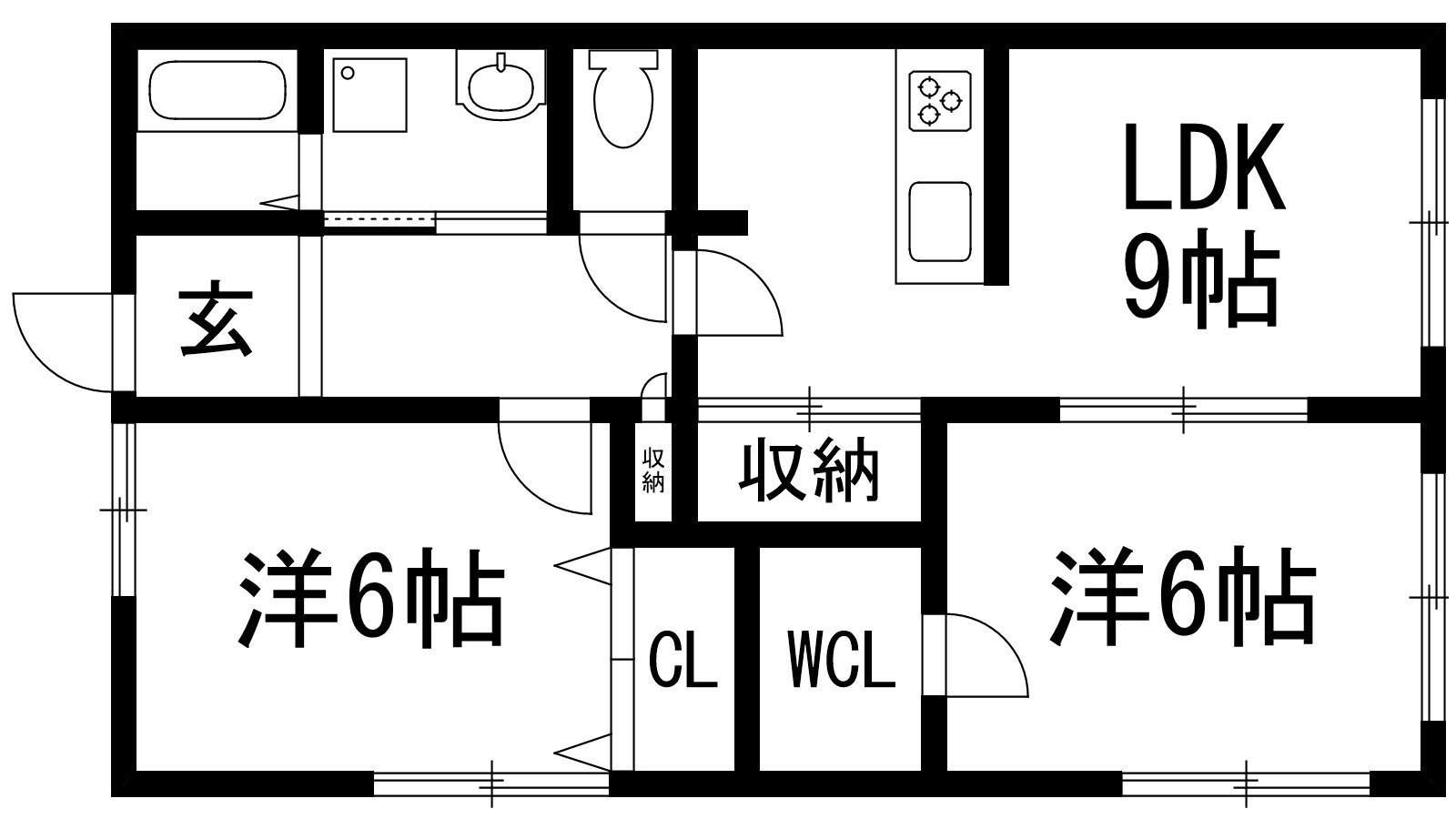 東多田1丁目貸家の物件間取画像