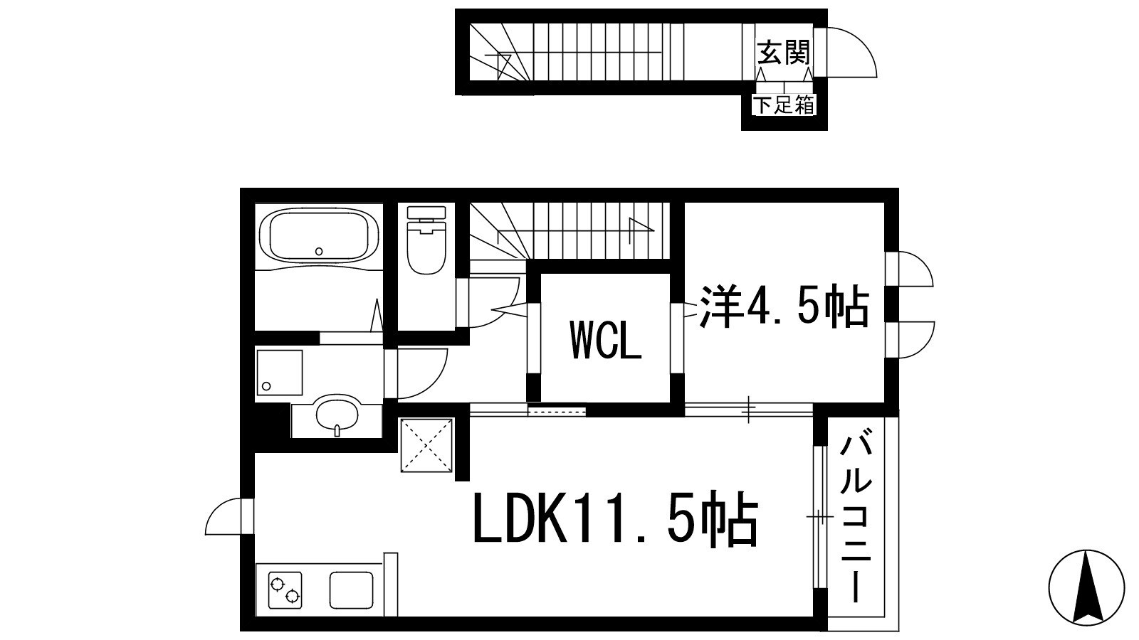 Manoir1の物件間取画像