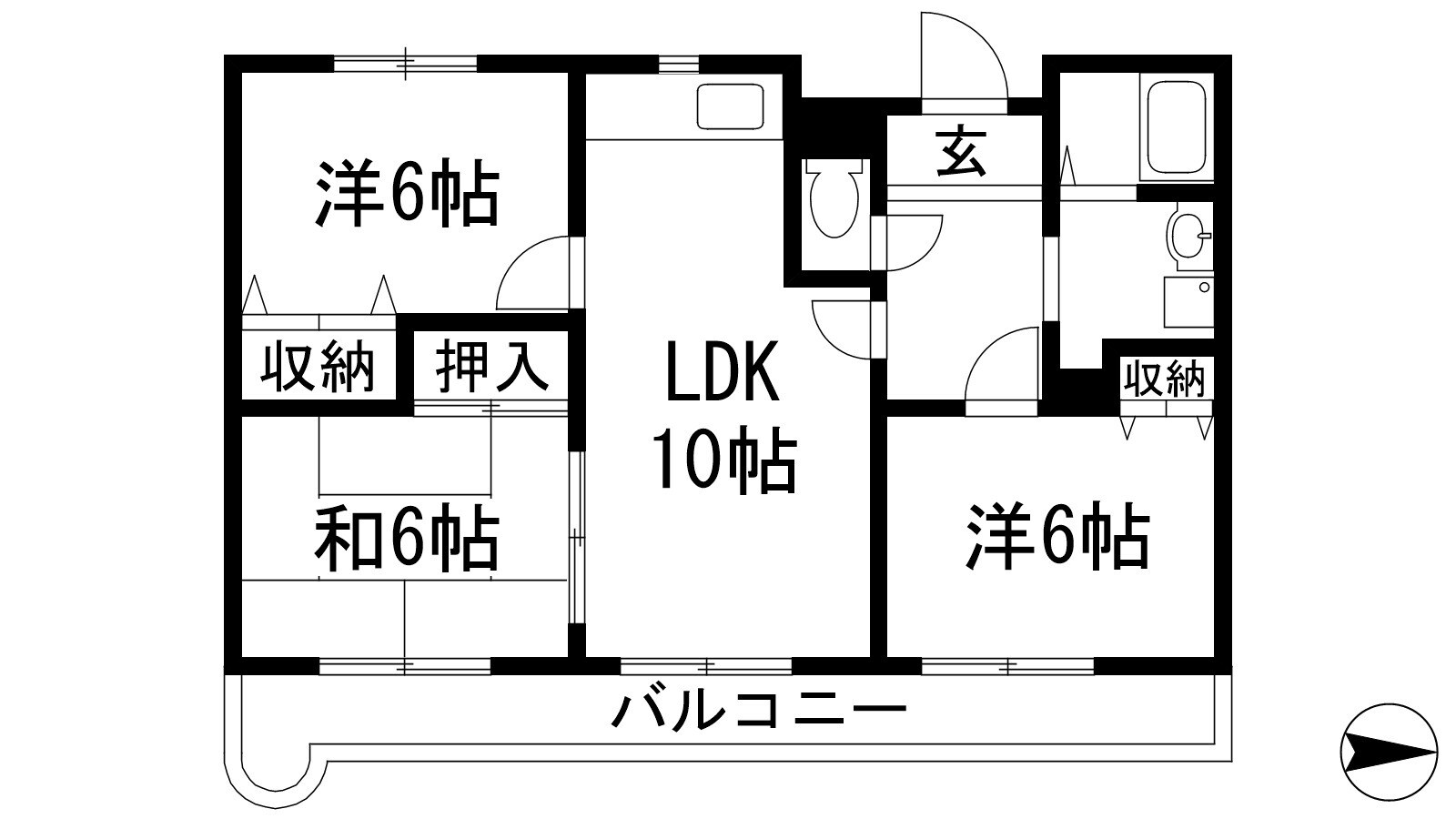 コスモ売布の物件間取画像