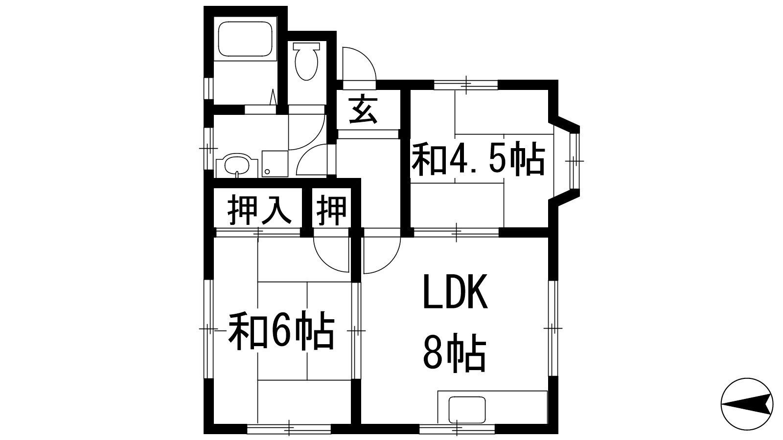 コーポ西邑の物件間取画像