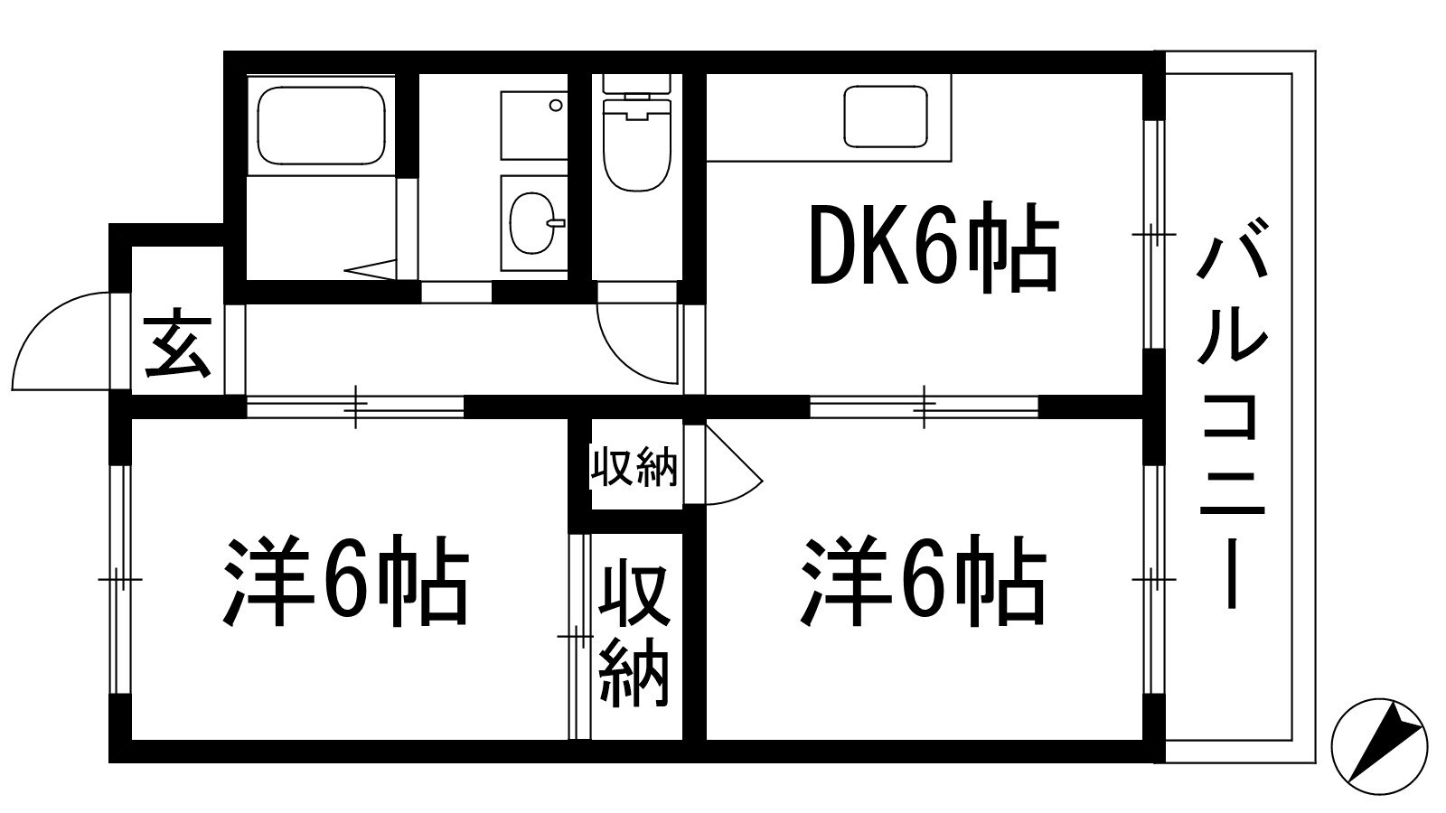 アパルトマン松栄の物件間取画像