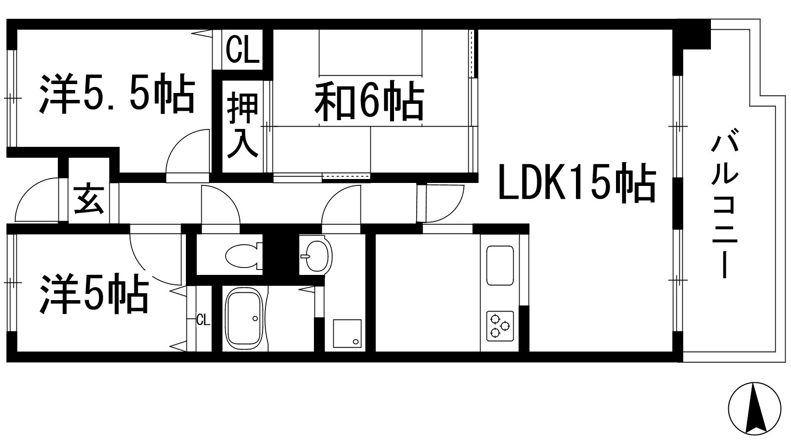 セレーノ花屋敷の物件間取画像