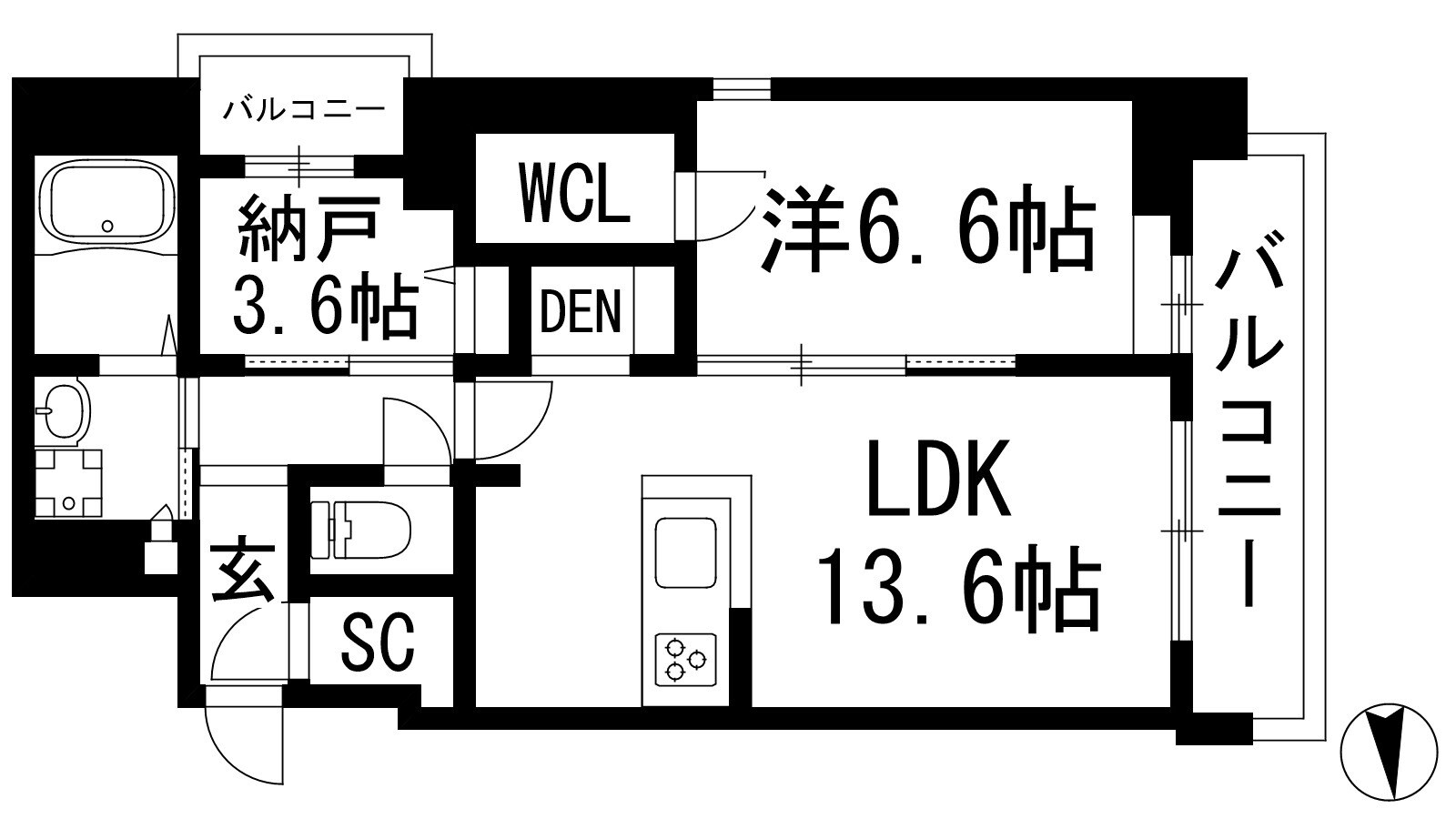 シャーメゾン川西中央の物件間取画像