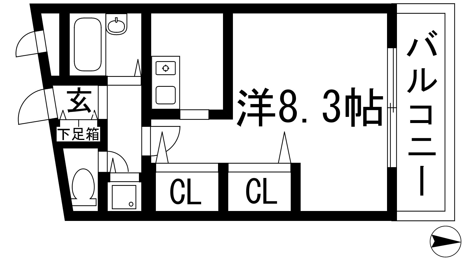 三和建設中山寺ビルの物件間取画像