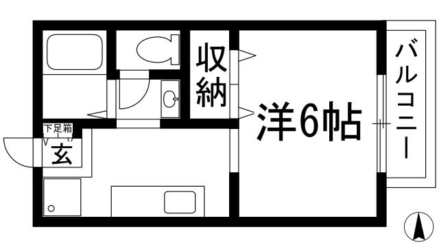 東ハイツ宝塚の物件間取画像