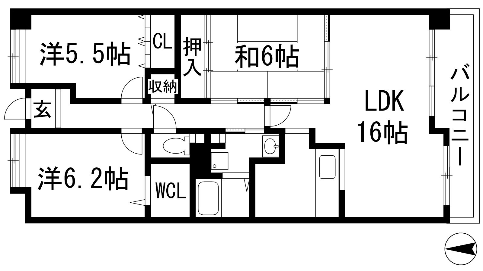 グランディオーズの物件間取画像