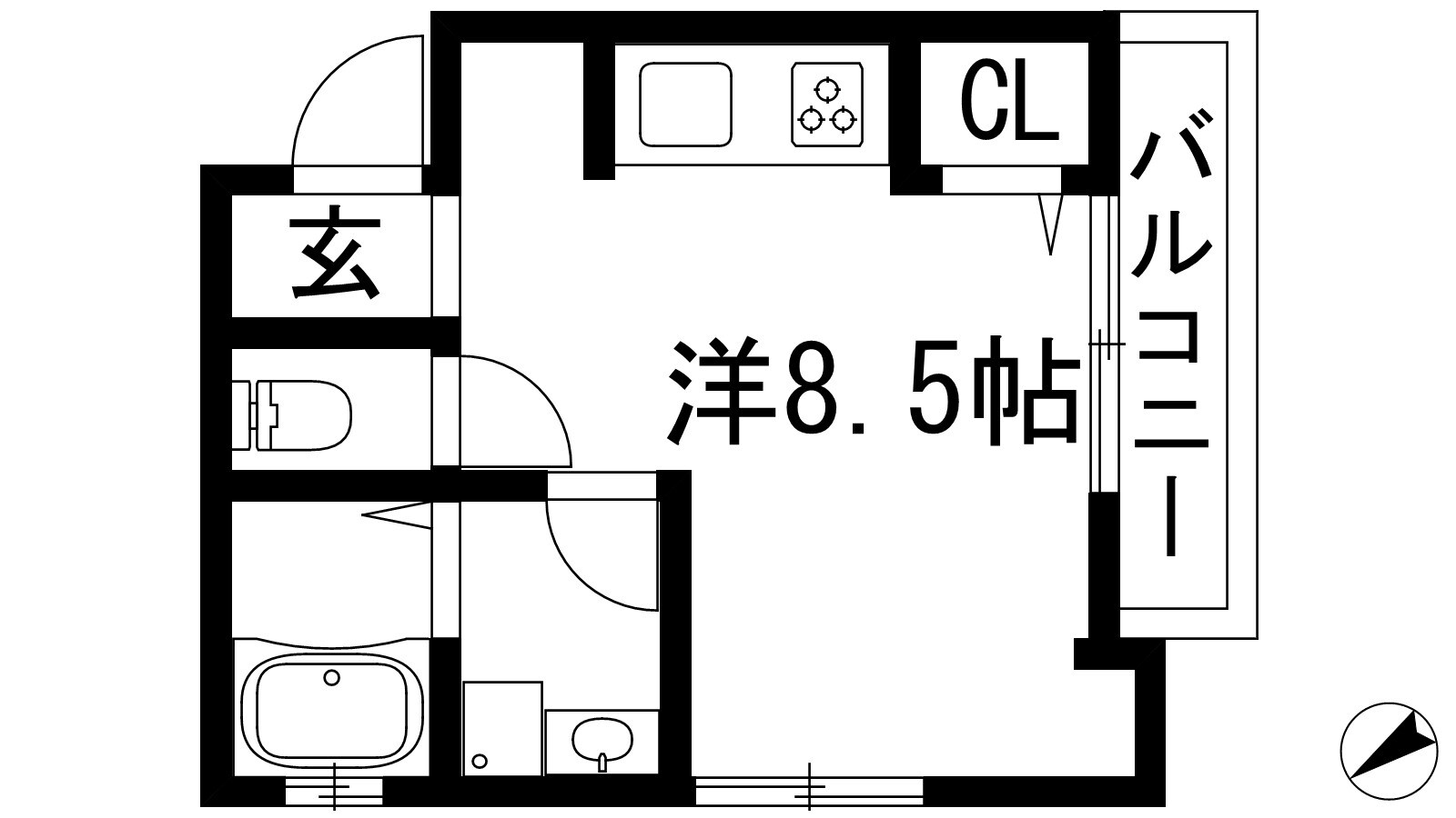 ファーストハイツの物件間取画像