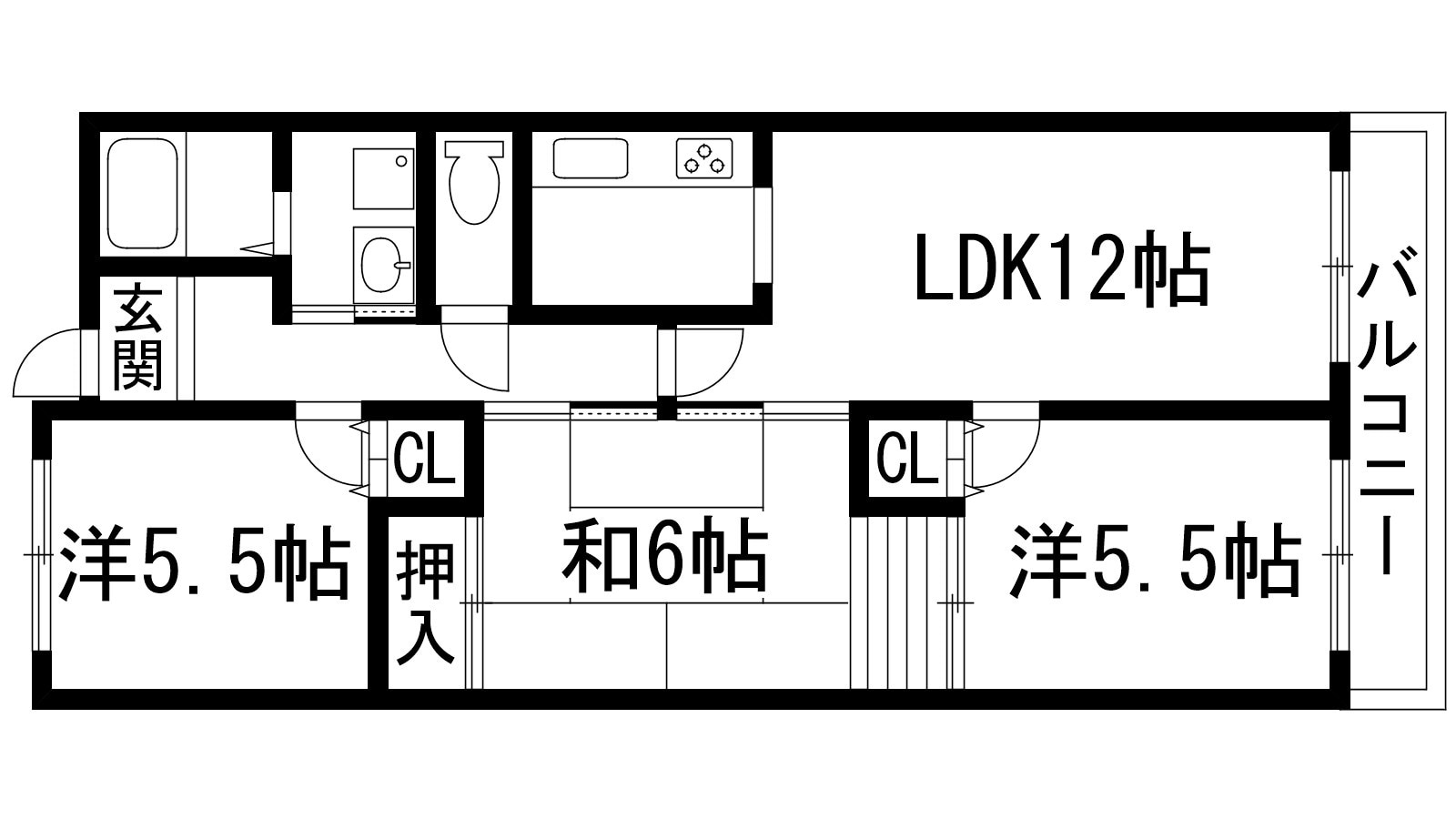 シャトーヌーヴォーの物件間取画像