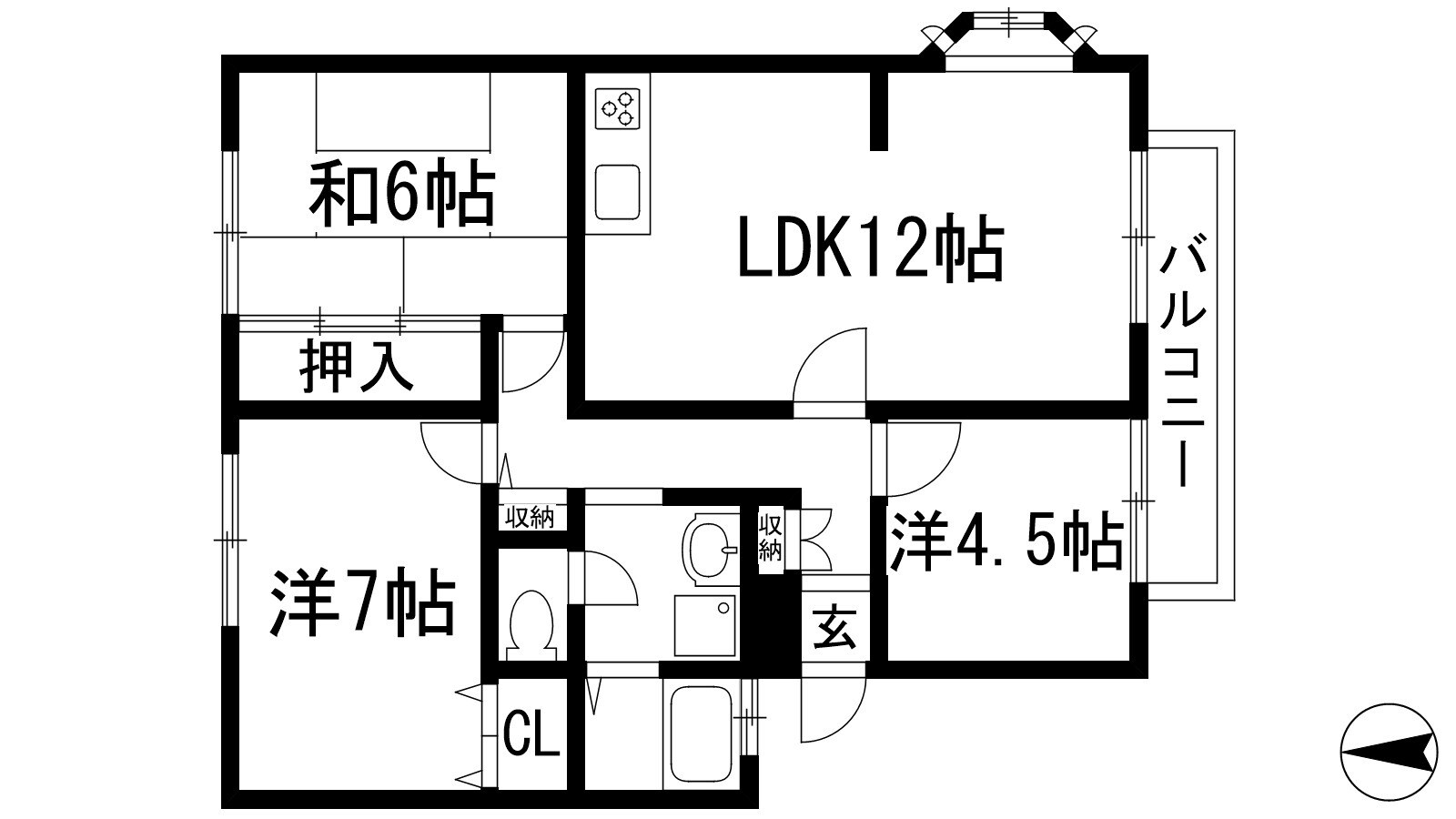 サンヴィレッジ宝塚の物件間取画像