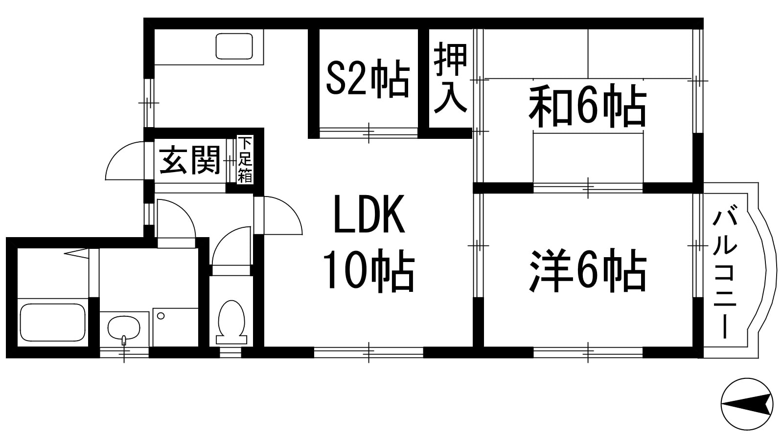 柴ハイツの物件間取画像