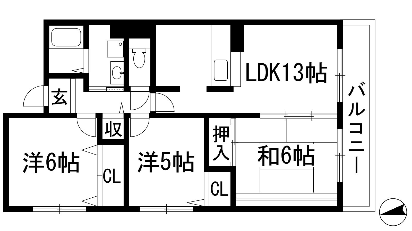 エスパシオ上ケ原の物件間取画像