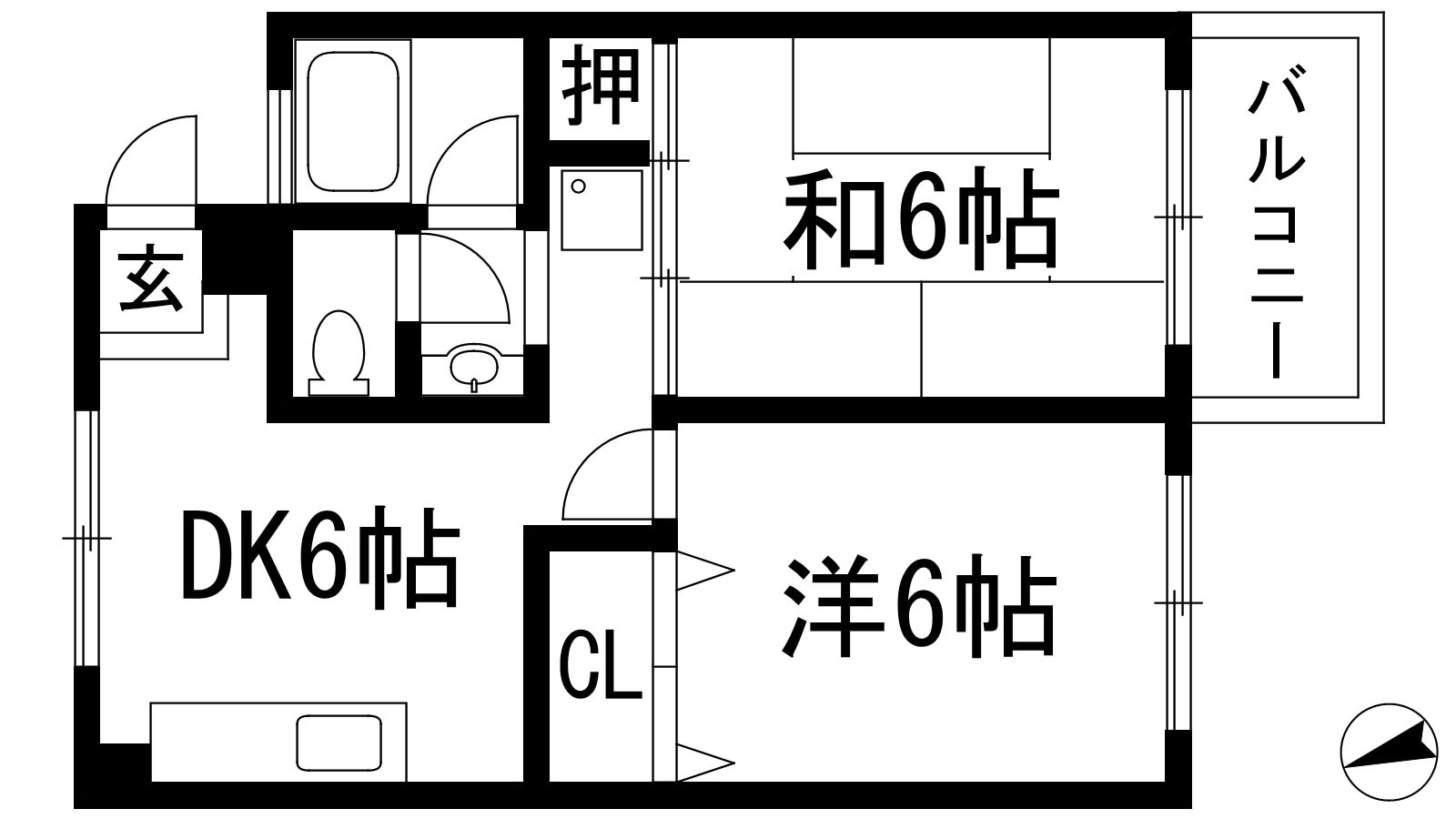 住吉ハイツの物件間取画像