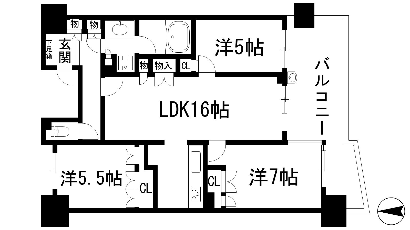 ザ・ライオンズ池田J棟の物件間取画像