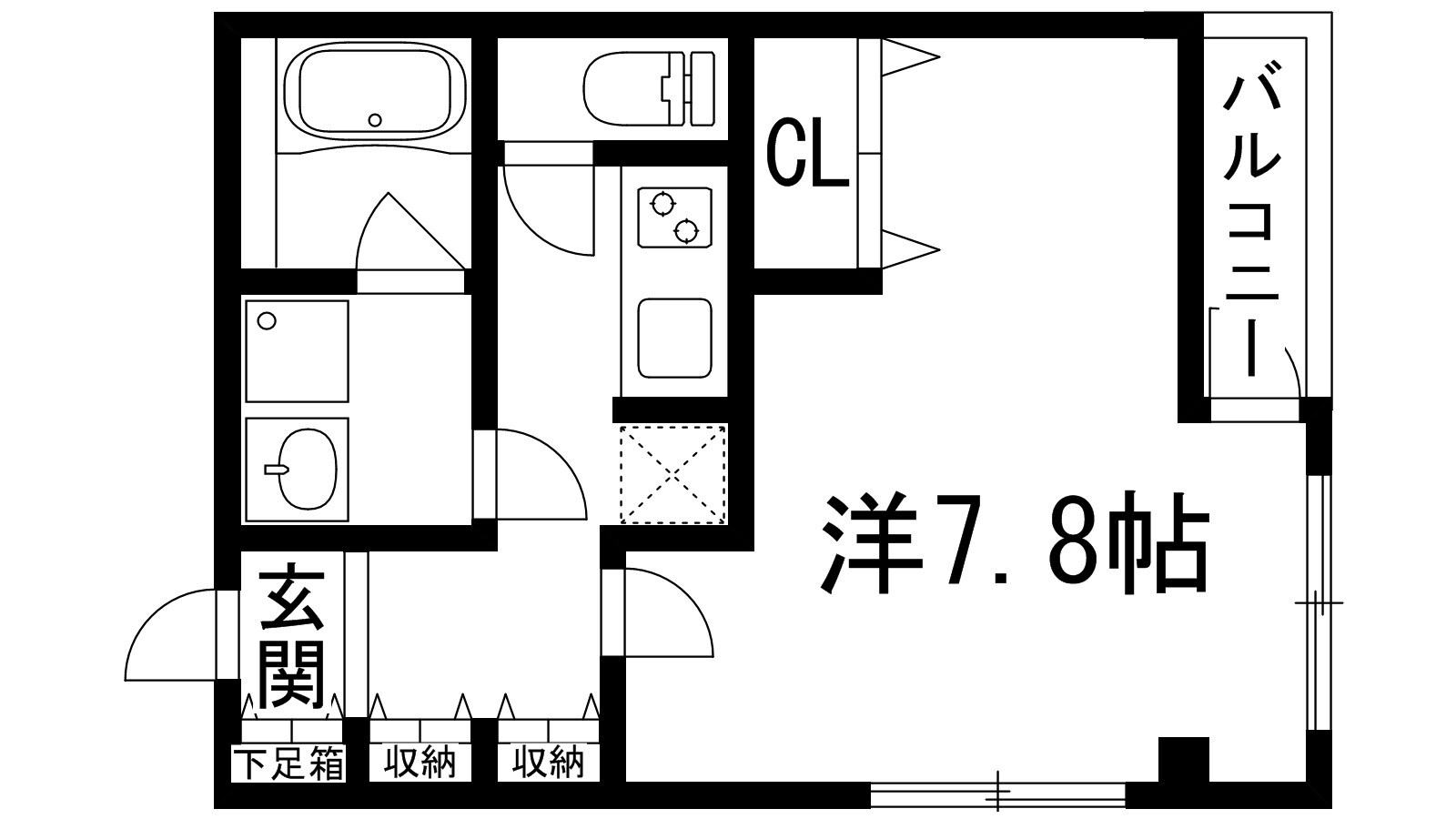 レジディア甲東園の物件間取画像