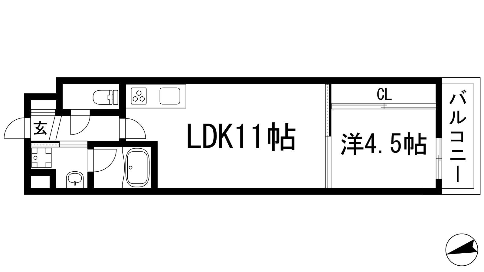 グランツ石橋の物件間取画像