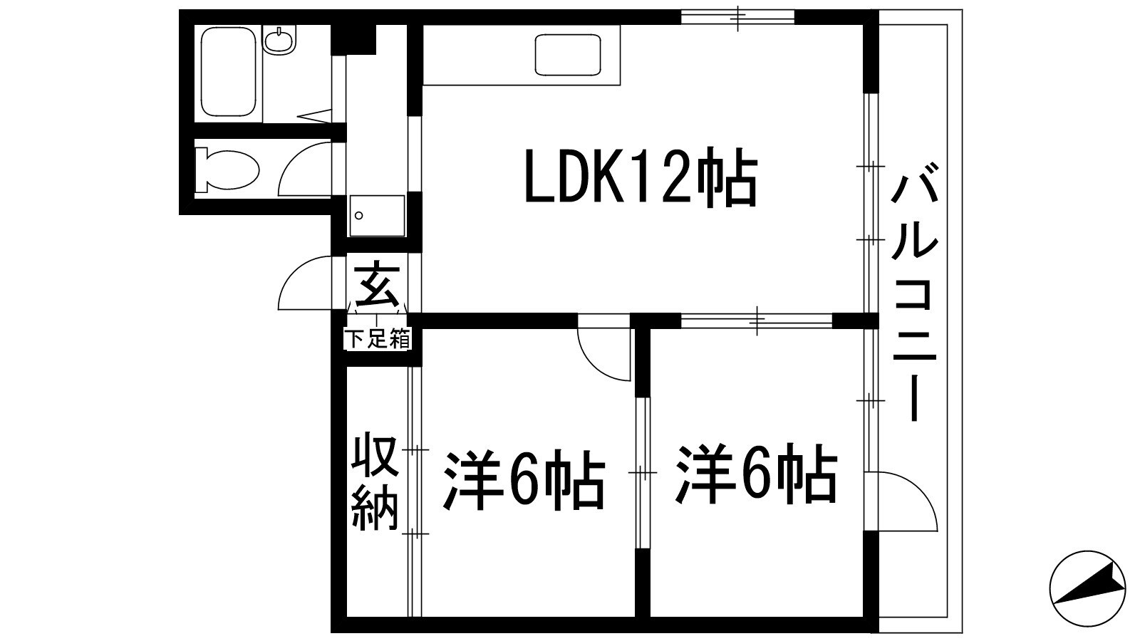 メゾン宝塚南口の物件間取画像