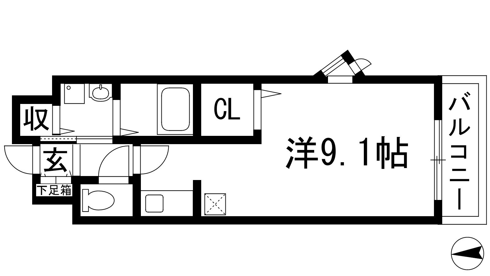 エクレール古結5の物件間取画像