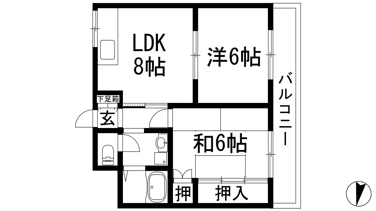 聖隆エレガントハイツの物件間取画像