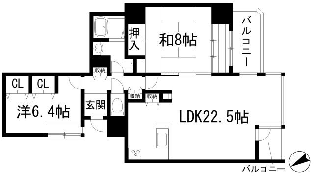 ソリオ宝塚西館の物件間取画像