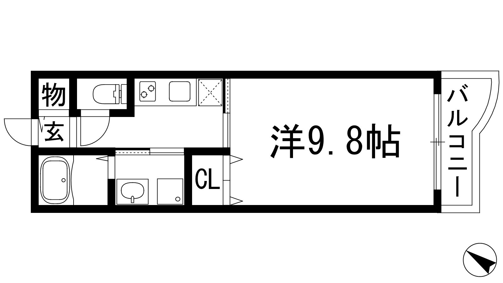 ランデュール逆瀬川の物件間取画像