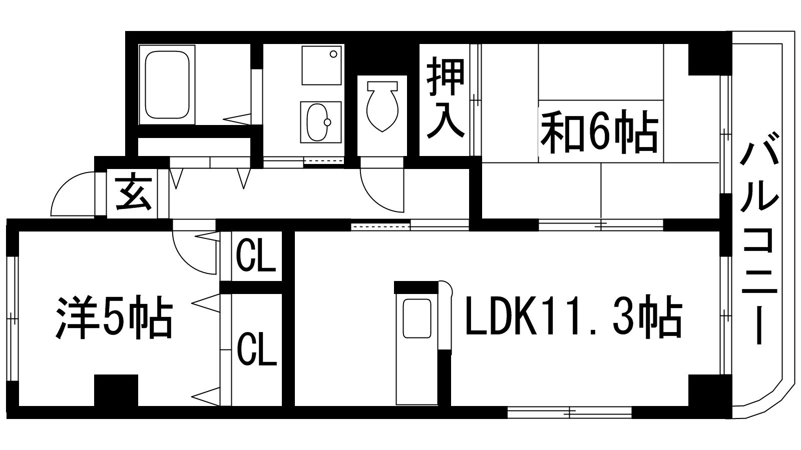 ソシア売布の物件間取画像