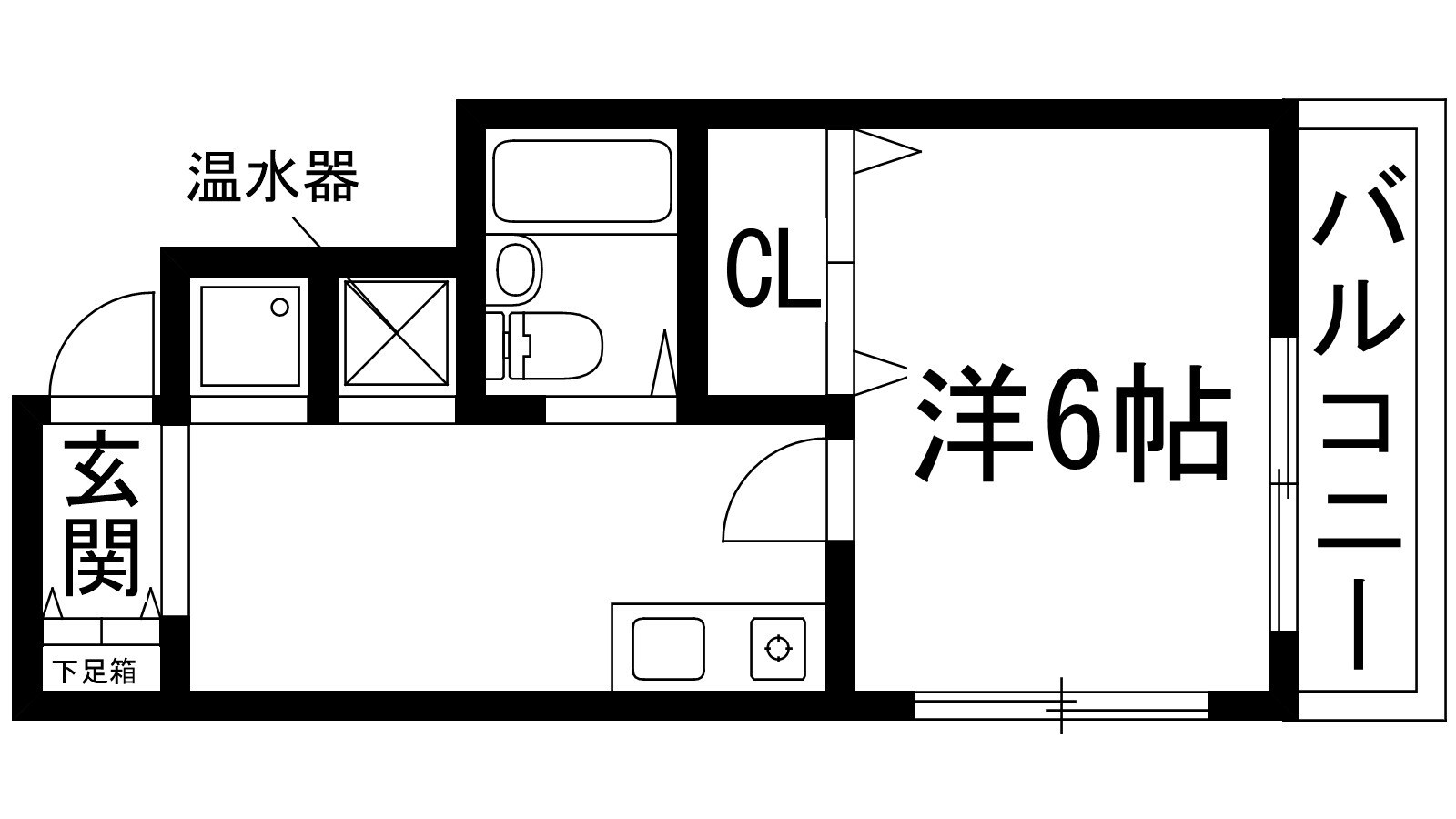 Clair小戸の物件間取画像