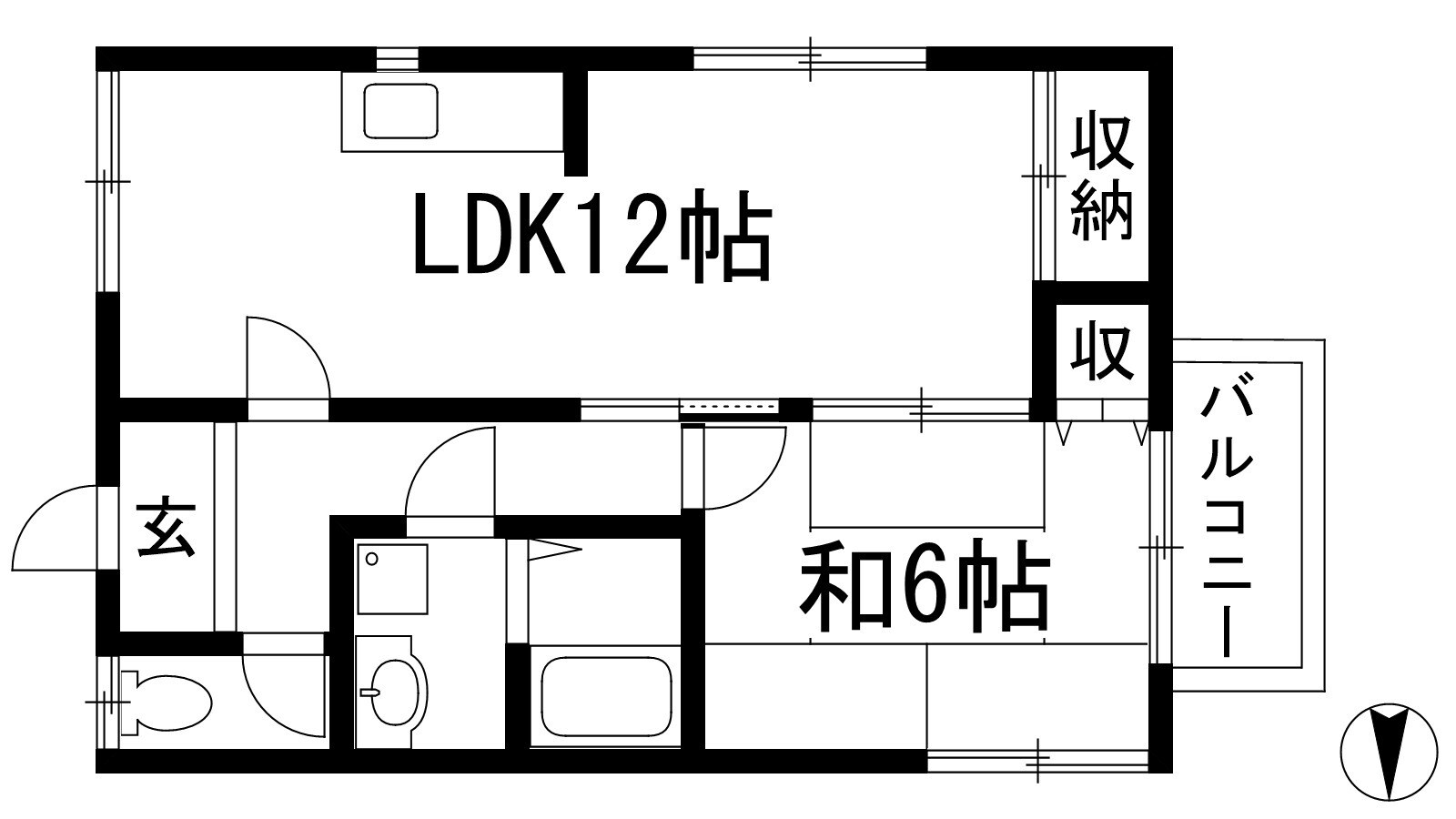 ハイツ尾崎の物件間取画像