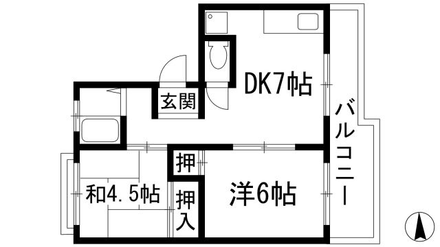 多田グリーンライフの物件間取画像