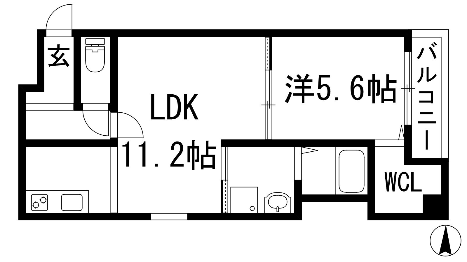 フジパレス池田石橋3番館の物件間取画像