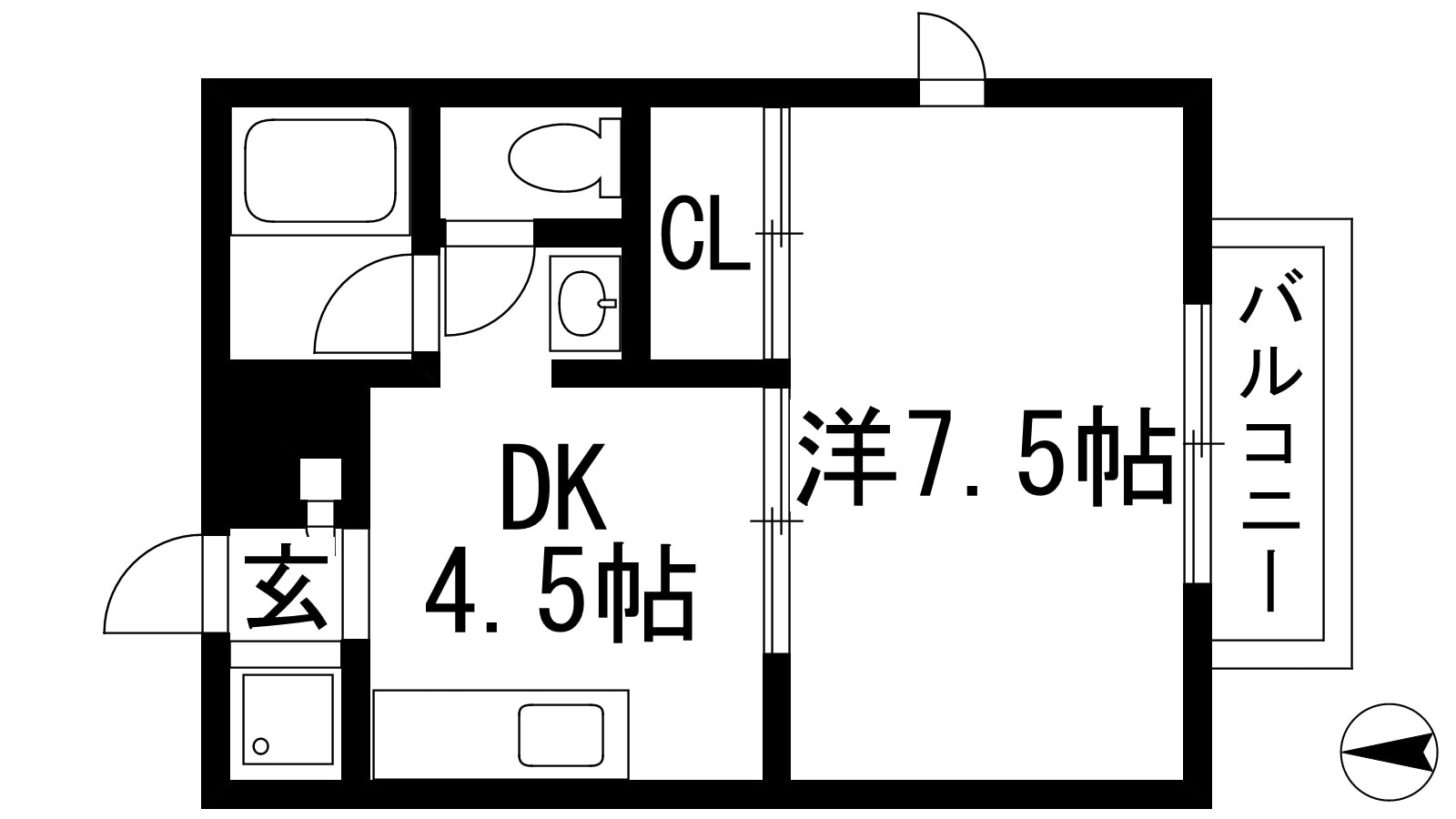 エクセレント甲東園の物件間取画像