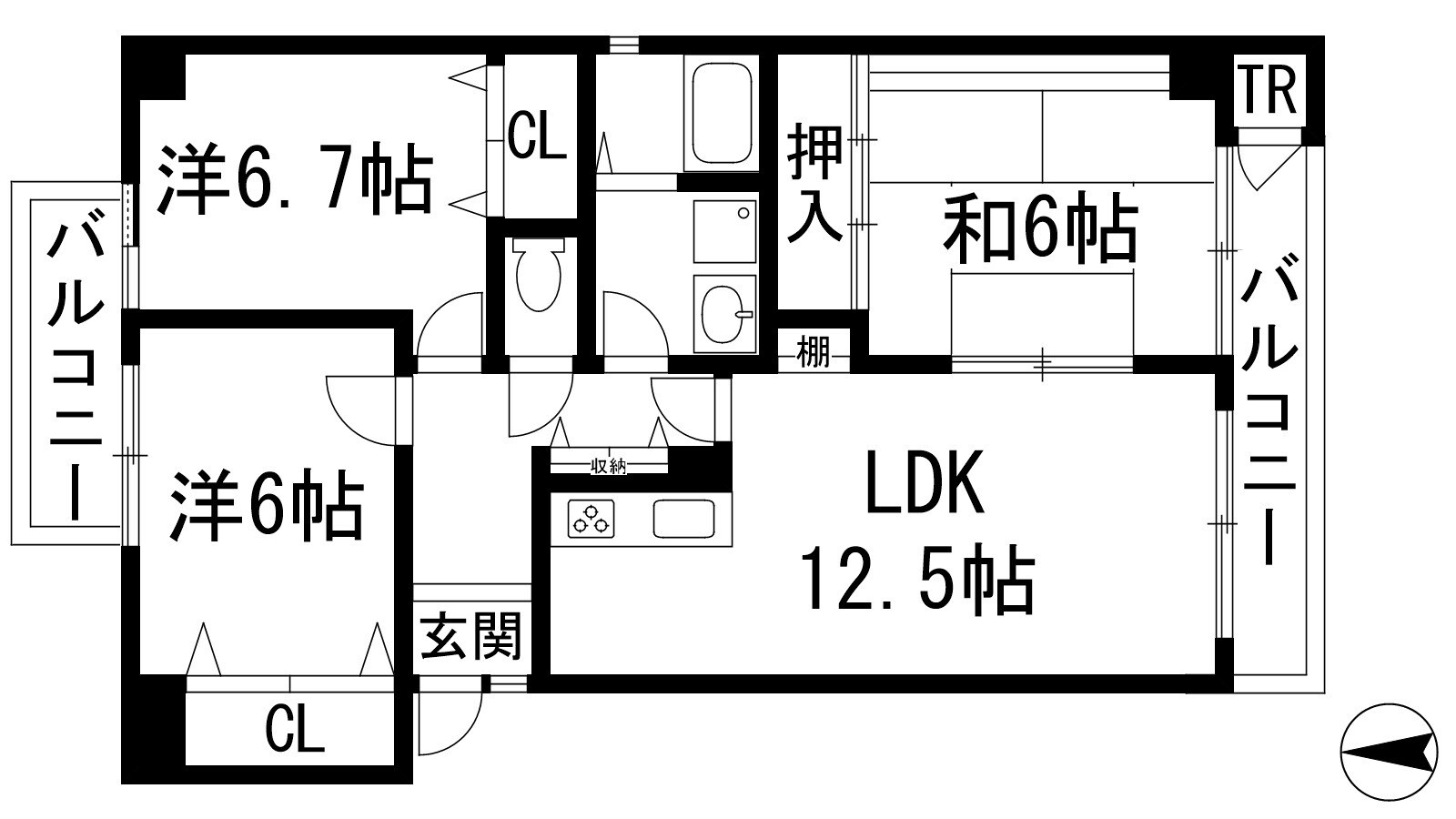 パレフルールの物件間取画像