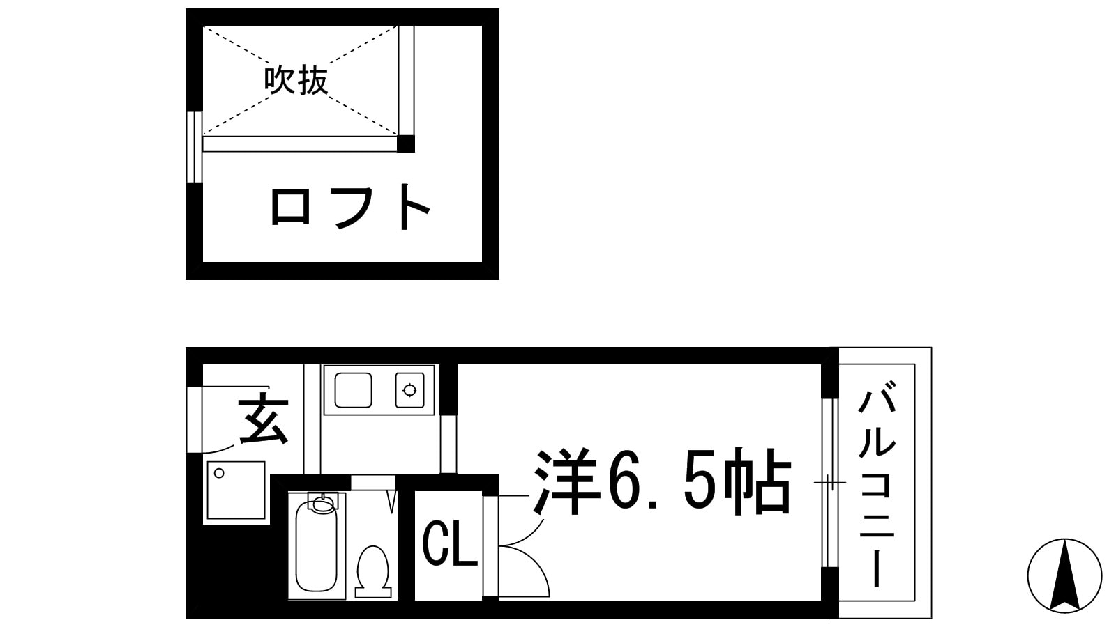 プレアール天神の物件間取画像