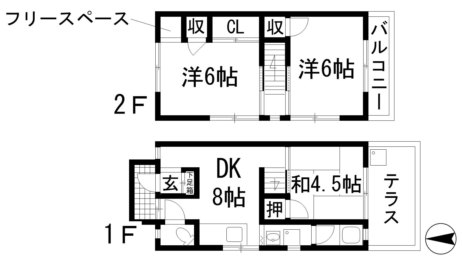 ファミリーハイツ木村の物件間取画像