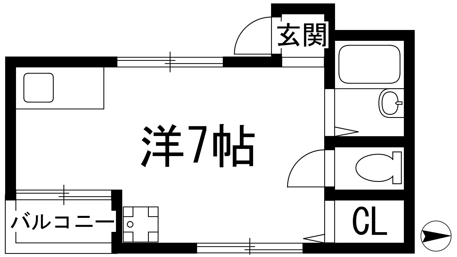 レジデンスNYの物件間取画像