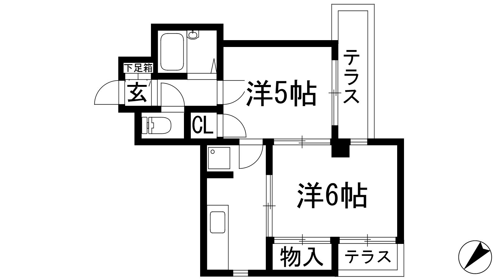 伊丹マンションの物件間取画像