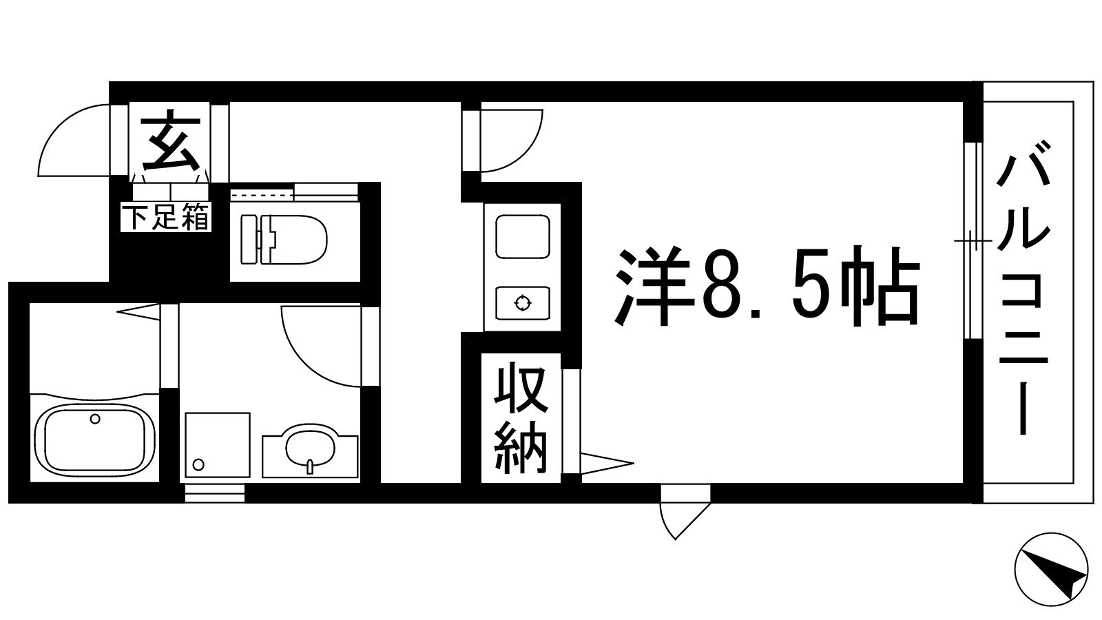 アジュール小花の物件間取画像