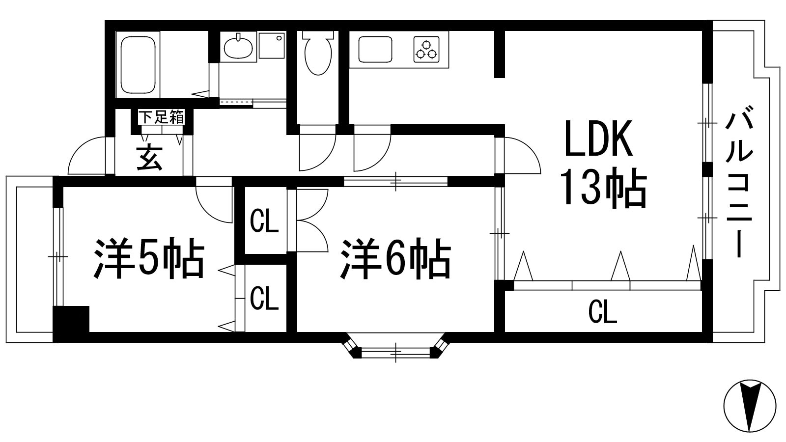 グランシャリオ西宮の物件間取画像