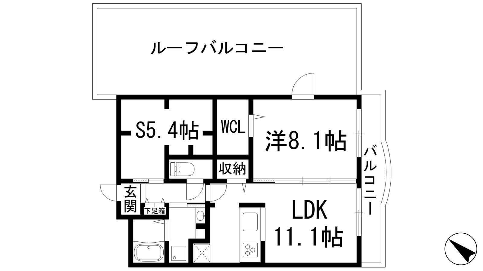 ランデュール逆瀬川の物件間取画像