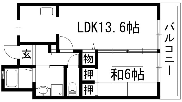 グリーンヒルズ仁川2号棟の物件間取画像