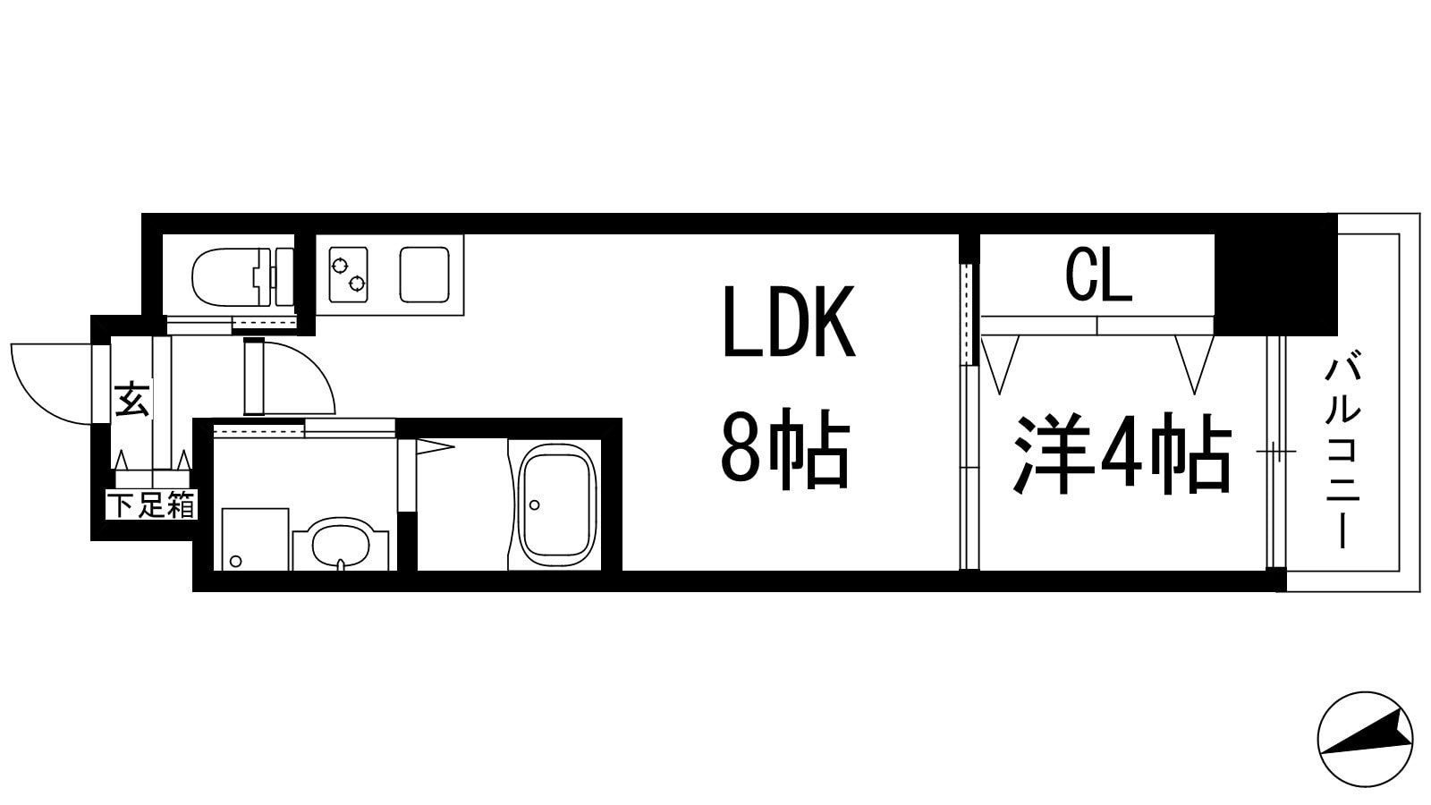 クローバー・レジデンス川西の物件間取画像