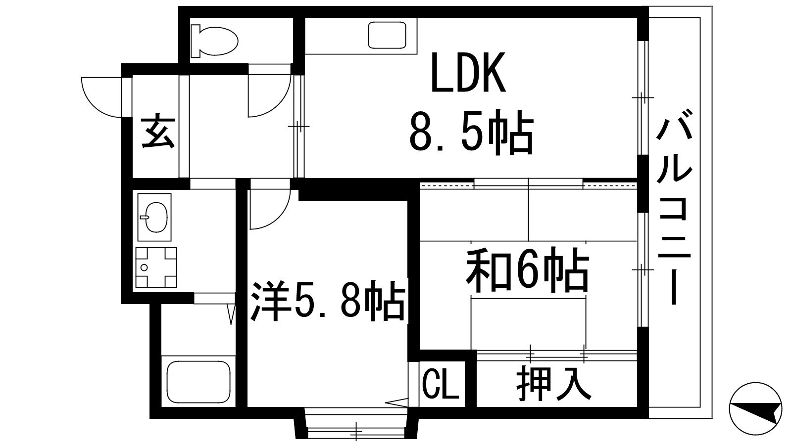 ウィステリアハイツの物件間取画像