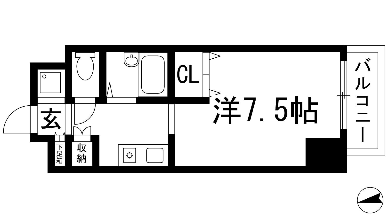 ブランベール甲東園の物件間取画像